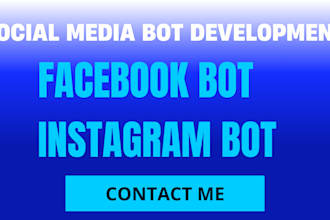 create custom facebook and instagram automated bot