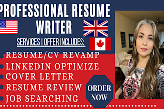 write and upgrade your resume, cv, cover letter, linkedin profile federal resume