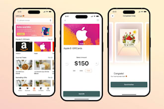 build gift card app, trading card app, earning app, wallet app,