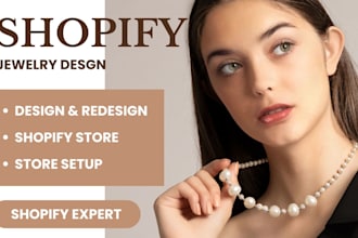 create a shopify stunning jewelry website for your business