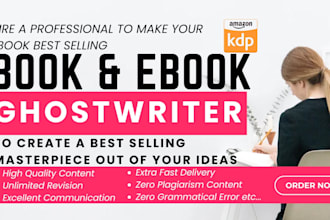 be your ebook ghostwriter KDP book writer non fiction writer ghost book writer