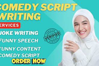 be your comedy script writer, memes, skits, short stories, screenplay, movie