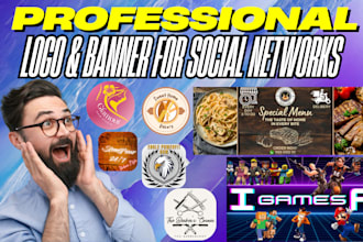 design of banner and logo for social networks