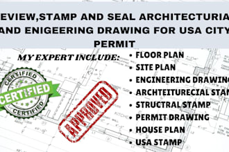 draw stamp architectural electrical drawing site plan floor plan mep city permit