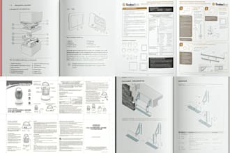 write and design step by step user manual, training manual, product manual guide