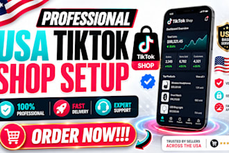 setup tiktok shop USA, manage tiktok shop and run tiktok ads expertly