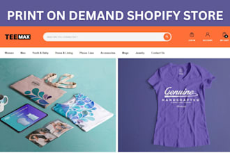 build shopify print on demand shopify store printify dropshipping store