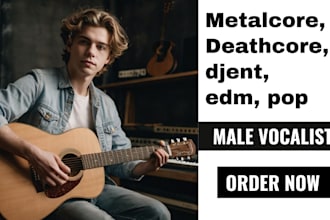 be  your acoustic male vocalist guitarist to produce you custom country val song