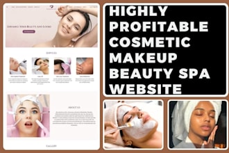design cosmetic website makeup website skincare website beauty spa website