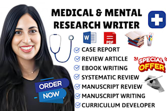 do medical manuscript writing systematic review article case report clinical