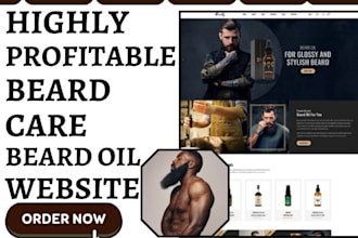 build beard care shopify beard oil store hair barber website barbershop website