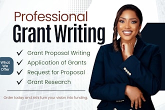 grant writing, grant proposal, grant research business plan