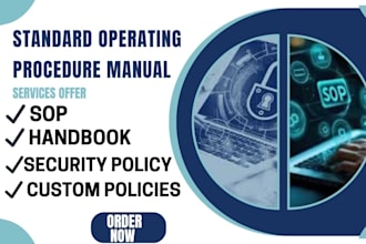 write standard operating procedure manual sops security policy hand book