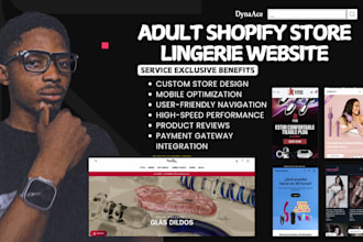 setup 7 figure adult shopify dropshiping store, lingerie website and adult seo