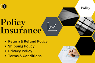 write ecommerce ready terms and conditions page privacy policy shipping policy