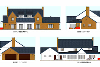 draw 2d floor plans of city permit drawings for real estate agents using autocad