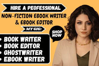 be ebook writer non fiction ebook ghostwriter KDP book writer ghost book writer