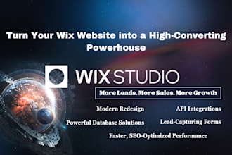 wix redesign wix studio wix api integration wix form wix database