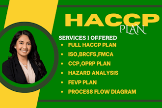 full haccp plan food safety plan haccp procedure and fsvp plan