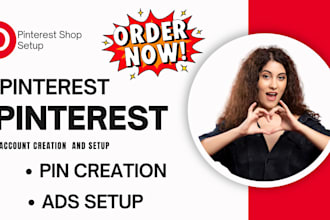 create pinterest ads, board and pin for shopify store as a marketing manager