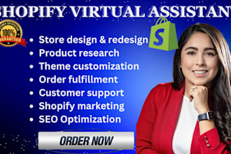 be your shopify virtual assistant shopify manager social media marketing manager
