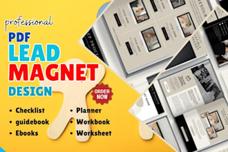 design pdf lead magnet, travel guidebook, checklist, workbook, brochure