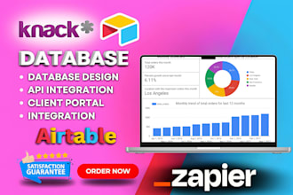 build knack and airtable database, connect with other apps, and API software