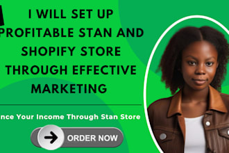 set up stan store shopify marketing stan store promotion etsy digital product