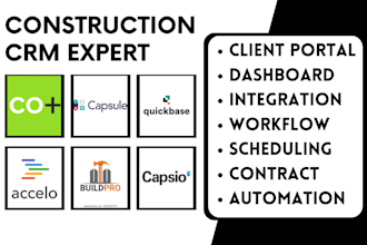 setup coconstruct capsule crm quickbase accelo buildpro leap capsio integration