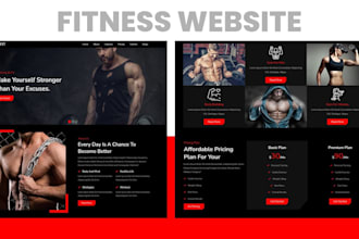 design private label health supplement shopify store gym health fitness website