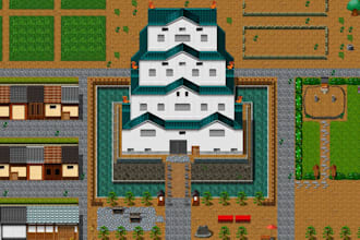 develop 2d rpg maker game, rpg maker map, mz plugin, rpg character
