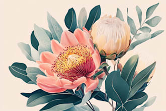 make botanical illustrations of flowers, plants, fruits