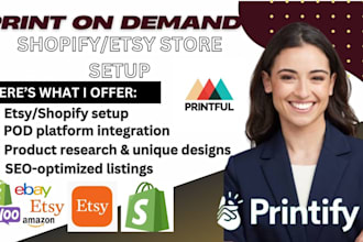 etsy shop shopify print on demand etsy print on demand printful printify gelato