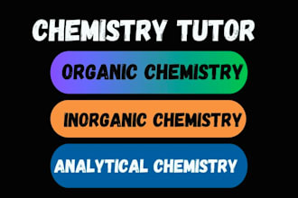 do organic, physical, inorganic, general and analytical chemistry