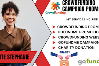 create and promote crowdfunding website gofundme campaign charity donation