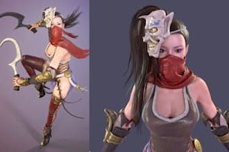 make a stylized 3d low poly model, game assets in retro psx,ps1,y2k style