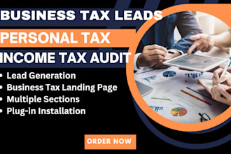 generate business tax leads income tax audit leads personal tax refund tax audit