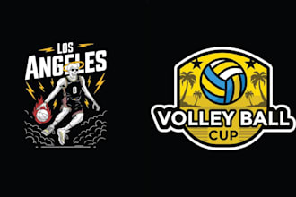 create sport skeleton basketball volleyball logo