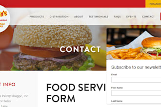 design restaurant online food ordering catering landing page restaurant website