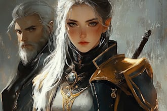 draw your d and d character and oc art