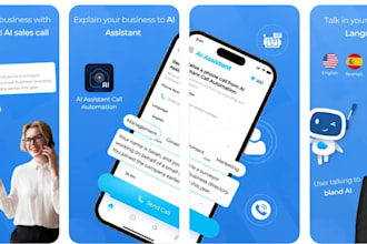build customize ai voice calling agents app, ai chatbot app, ai voice call bot