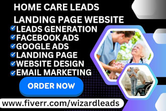 home care lead medicare elderly care senior care life insurance website