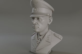 mold 3d human head for 3d print,classic hero 3d busts figures, face sculptor,stl