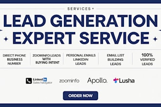 b2b lead generation, linkedin research business direct phone number using lusha