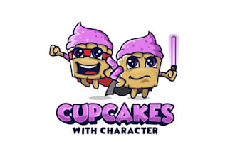 design bakery cupcake business logo