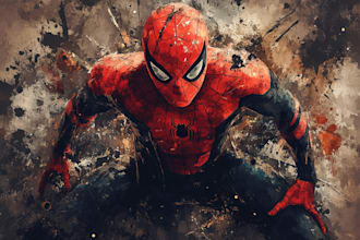 draw your favorite superhero character and comic