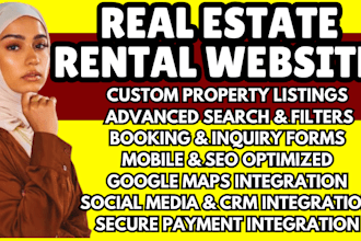 design real estate website rental listing website property listing landing page