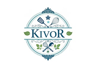 design a professional kitchen logo with new concept