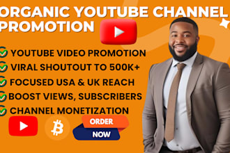 viral shoutout promote yt video channel to 8m USA,UK audience to gain subs,views