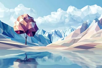 do technological wire frame low poly vector mesh